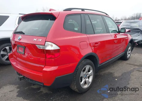 2007 BMW X3 3.0Si from USA, damaged, VIN WBXPC93427WF23557